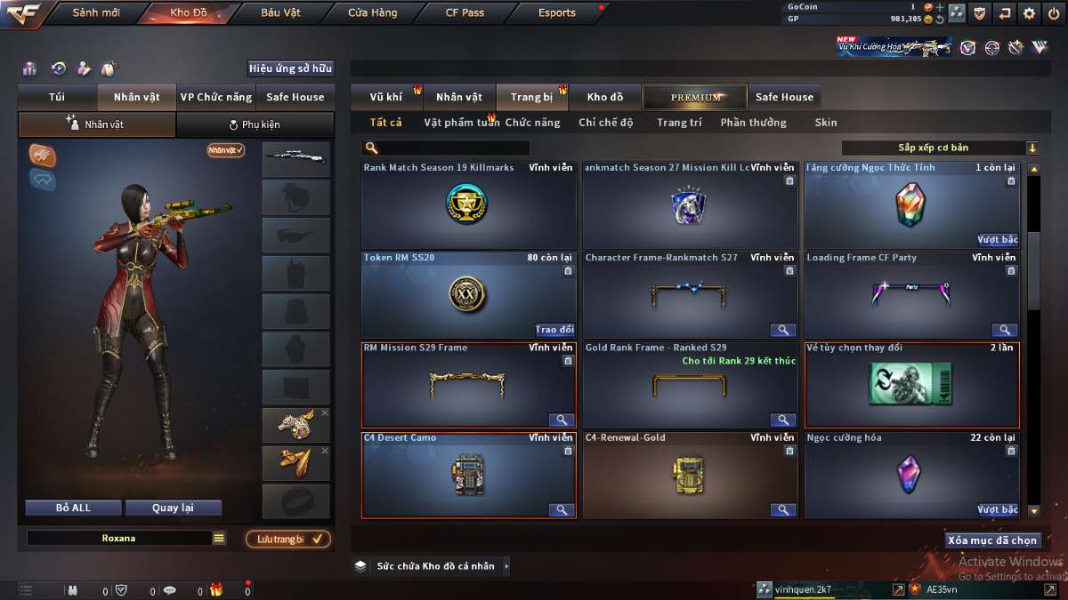 shop acc cf uy tin gia re